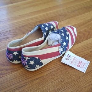 American flag Bobs slip on shoes